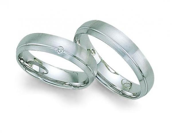 Trauringe Weissgold von Fischer 06 05004/050